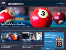 Tablet Screenshot of cmusicvending.com